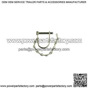 1-3/8" x 1/4" Zinc Plated Coupler Clip w/Chain