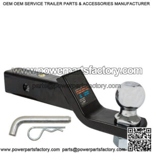 Black Ball Mount with 1-7/8" Ball and Hitch Pin