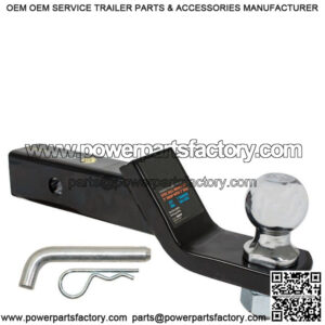 Black Ball Mount with 2" Ball and Hitch Pin