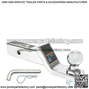 Chrome Ball Mount with 2" Ball and Hitch Pin