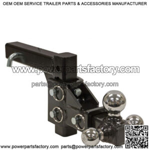 Adjustable TRI-Ball Hitch Mount, 1-7/8", 2" & 2-5/16"