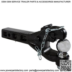 Receiver Mount Combo Pintle Hook/Ball Hitch (2")