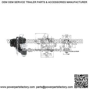 Combination Pintle Hook/Ball Hitch (1-7/8")