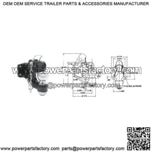 Combination Pintle Hook/Ball Hitch (50 mm)