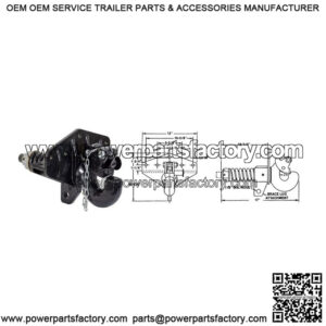 15-Ton Forged Swivel-Type Pintle Hook,