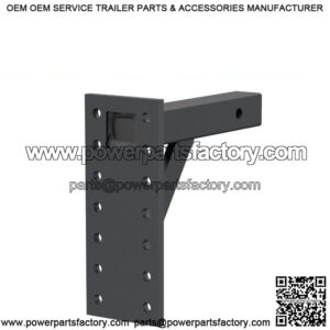 Adjustable 2" Receiver Pintle Mount, 10K