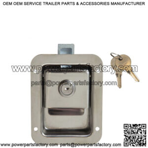 Flush Mount Junior Size Paddle Latch w/Lock