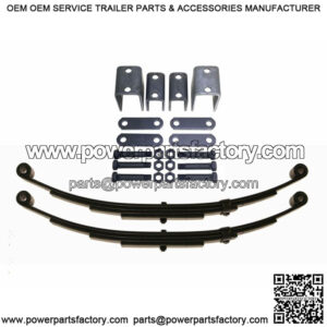 3500lb Single Trailer Axle Suspension Kit 1750lb Leaf Springs & Hanger Kit