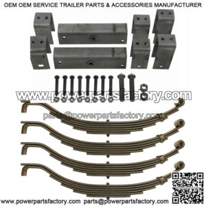 8000# 8K Tandem Trailer Axle Suspension Kit 4000# Leaf Springs Hanger Kit