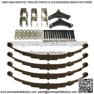 6000# 6K Tandem Trailer Axle Suspension Kit 3000# Leaf Springs Hanger Kit