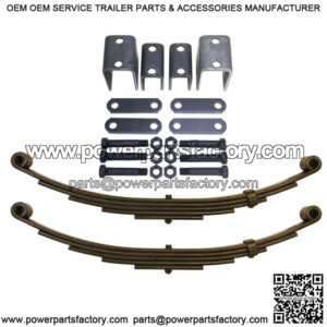 6000# 6K Single Trailer Axle Suspension Kit 3000# Leaf Springs Hanger Kit