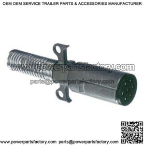 Zinc Die-Cast Plug w/Cable Guard Spring, 7-Way