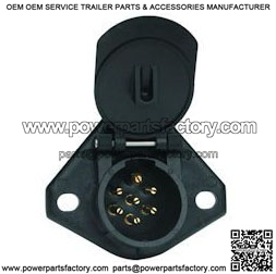 7-Way Socket with Ring Terminals