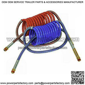 20' Coiled Air Hose Assembly, 1-Pair