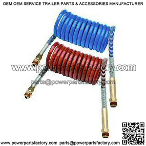 15' Coiled Hose w/40" Lead, 1-Pair