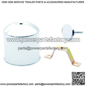 10 Lug Rear Hub Cover w/Center Bolt Mount