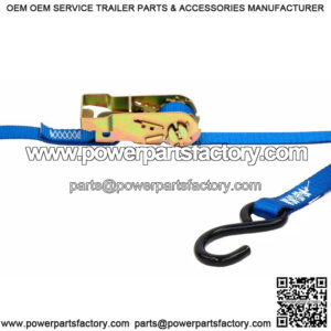 Ratchet Strap, 9' x 1" Web with Snap Hooks