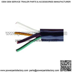 50' Black Duraflex 4 Conductor .440" O.D. Wire Spool