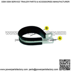 Rubber Cushioned Clamps, 7/16"