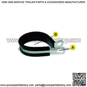 Rubber Cushioned Clamps, 9/16"