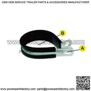 Rubber Cushioned Clamps, 3/4"