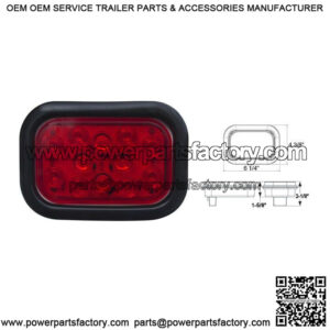 LED Rectangular Red Vehicle / Trailer Tail Light