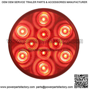 LED 4" Round Red Vehicle / Trailer Tail Light