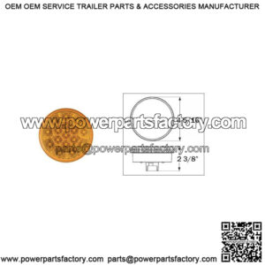 LED 4" Round Amber Park/ Turn Light