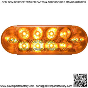 LED 6" Oval Amber Vehicle / Trailer Tail Light