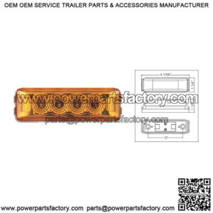 Amber Thin Line LED Marker/Clearance Light