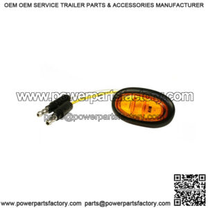 Amber Oval LED Clearance Light w/ Grommet, PC