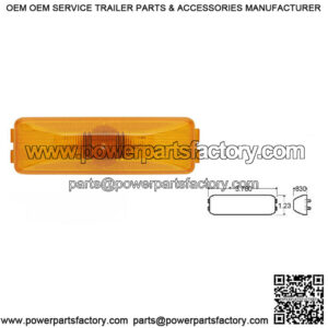 Double Bulb Amber Marker Light