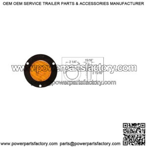 2" Amber LED Flanged Marker/Clearance Light