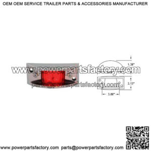 LED Clearance/Marker Light with Chrome Bezel