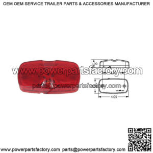 2" x 4" Rectangular LED Marker Light