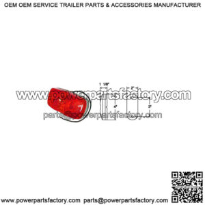Two Bulb Red Permastat Marker Light