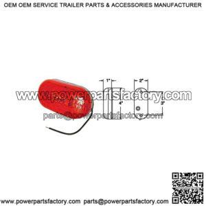 Shock/Mount Two Bulb Red Marker Light