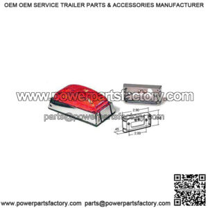 Red LED Marker Light w/Chrome Mount