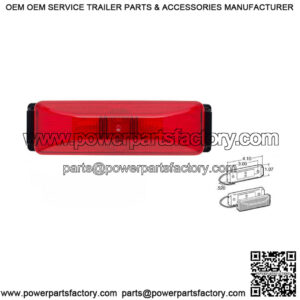 Red Marker/Clearance Light w/ Mount