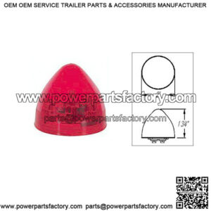 Red 2" Beehive LED Marker/Clearance Light