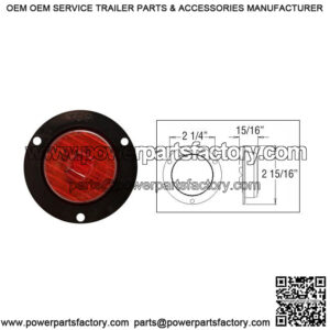 2" Red LED Flanged Marker/Clearance Light