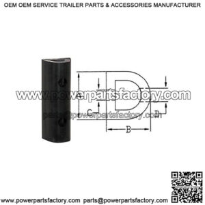 Extruded Rubber Bumper 12"