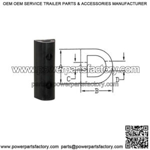 Extruded Rubber Bumper 24"