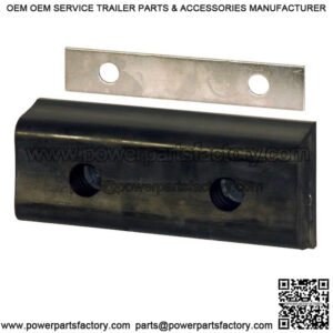 2-Hole Rectangular Rubber Bumper