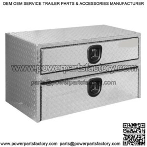 Aluminum Underbody Toolbox with Drawer, 20" x 18" x 24"