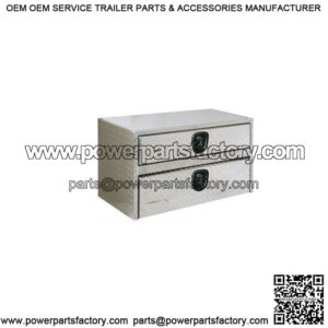 Aluminum Underbody Toolbox with Drawer, 20" x 18" x 36"