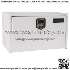 White Steel Underbody Toolbox, 14" x 16" x 30"