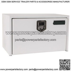 White Steel Underbody Toolbox, 18" x 18" x 30"