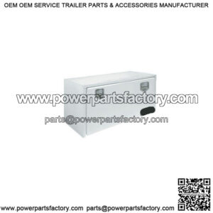 White Steel Underbody Toolbox, 18" x 18" x 48"