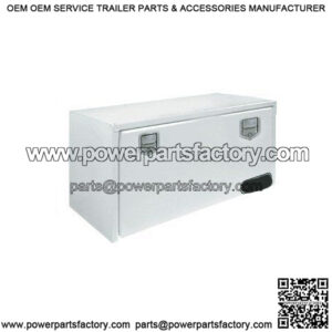 White Steel Underbody Toolbox, 18" x 18" x 60"